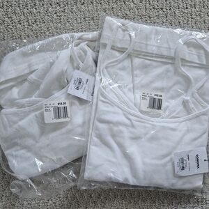 Sonoma Women's White Camisole Tank Top Set Of 2